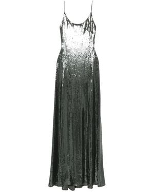 Alex Perry Sequin-Embellished Slip Maxi Dress - Green