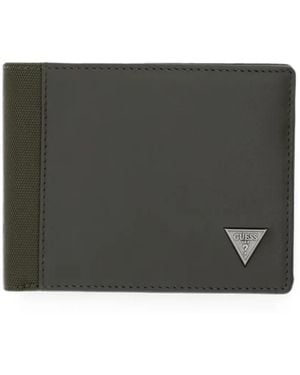 Guess Berna Logo-Plaque Bi-Fold Wallet - Black