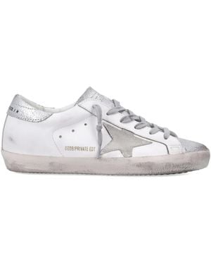 Golden Goose Super-Star Trainers - White