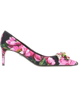 Dolce & Gabbana フローラル パンプス - ピンク