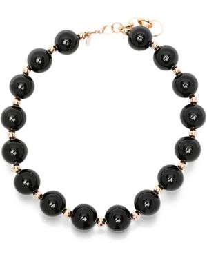 ALESSANDRO ENRIQUEZ Bead-Embellished Necklace - Black