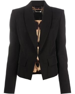 Philipp Plein Shawl Lapel Blazer - Black
