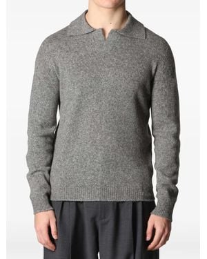 Roberto Collina Langärmeliger Pullover - Grau