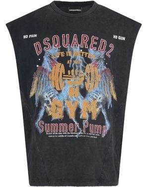 DSquared² Graphic-Print T-Shirt - Black