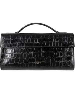 Avenue Sac À Bandoulière Paloma Effet Peau De Crocodile - Black
