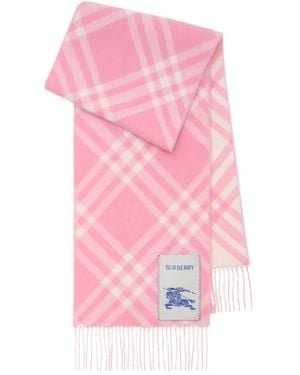 Burberry Pañuelo a cuadros - Rosa