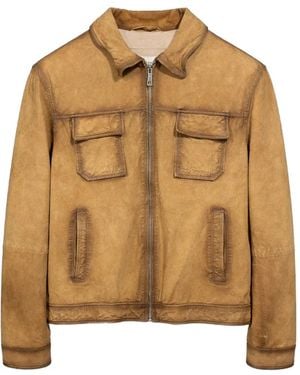 LES HÉRITIERS Zip-Up Jacket - Natural