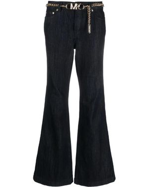 MICHAEL Michael Kors Halbhohe Schlagjeans - Blau