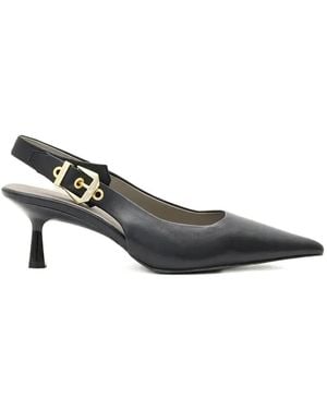 AllSaints Idiya Buckle-Strap Pumps - Metallic