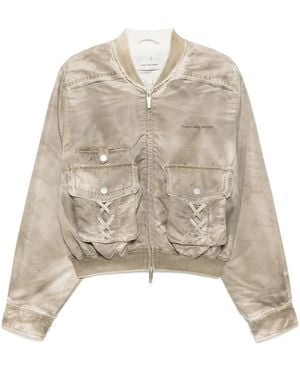Feng Chen Wang Chaqueta bómber con logo bordado - Neutro