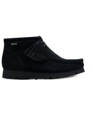 Clarks Wallabee Gore-Tex Wildlederstiefel - Schwarz