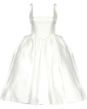 Galia Lahav Tal Corset-Style Satin Dress - White