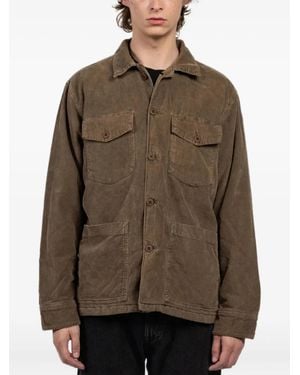 Hartford Button-fastening Shirt Jacket - Brown