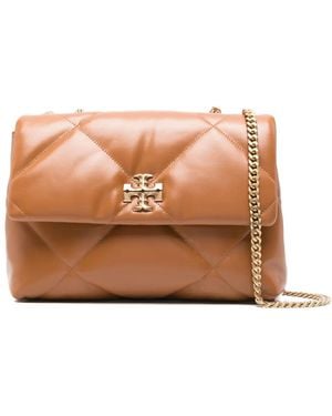 Tory Burch Kira Diamond-Quilted Leather Shoulder Bag - Pink