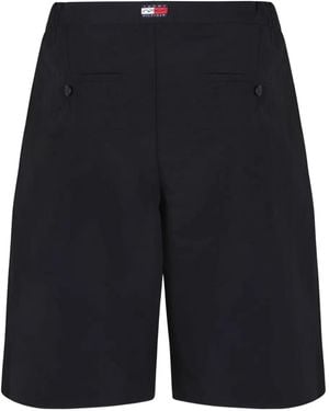 Tommy Hilfiger Elastic-Waistband Logo Shorts - Blue