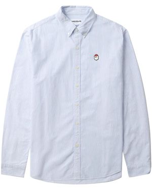 Chocoolate Camicia Gessata - Blu