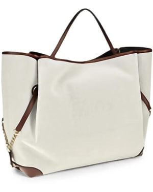 Chloé Large Carry Tote Bag - White