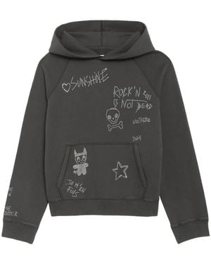 Zadig & Voltaire Georgy Rhinestone-Embellished Hoodie - Black