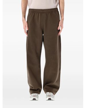 Nike Solo Swoosh Wide-Leg Track Trousers - Brown