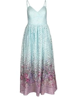CHRISTY LYNN Floral-Lace Midi Dress - White