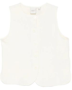 Varley Josie Button-Front Vest - White