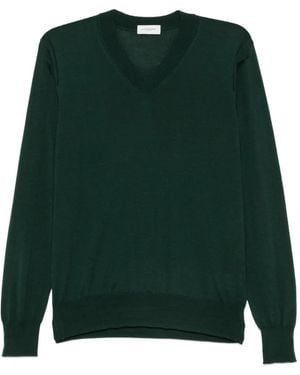 Paolo Pecora V-Neck Jumper - Green