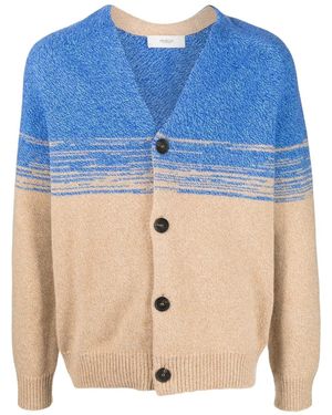 Pringle of Scotland V-Neck Long-Sleeve Cardigan - Blue