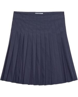 Prada Pleated Mini Skirt - Blue