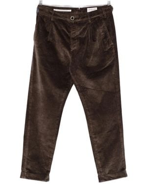 Jacob Cohen Corduroy Tapered Trousers - Grey