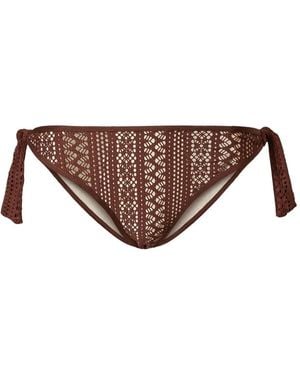 Twinset Crochet Bikini Bottoms - Brown