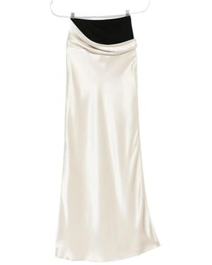 Nanushka Letto draped-detail maxi skirt - Weiß