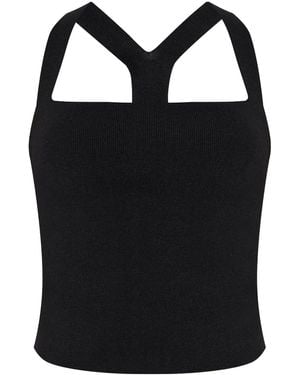 Cult Gaia Crawford Knitted Top - Black