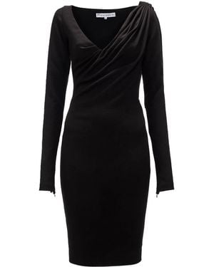 JW Anderson V-Neck Midi Dress - Black