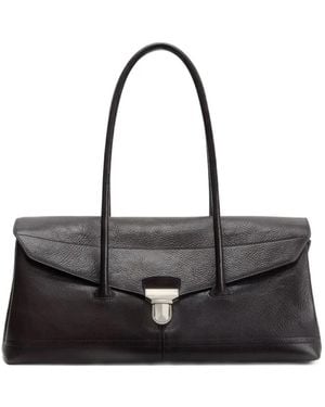 Lemaire Gear Leather Shoulder Bag - Black
