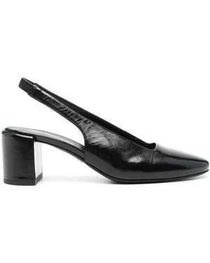 Halmanera Bali21 65Mm Leather Court Shoes - Black