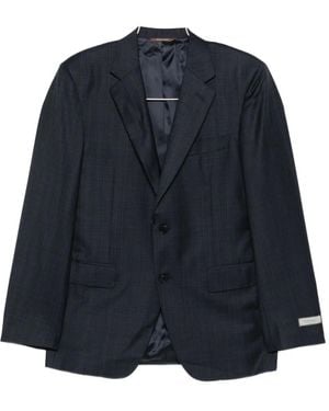 Canali Traje a cuadros - Azul