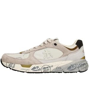 Premiata Mase25 Paneled Sneakers - White