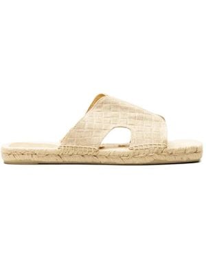 Castañer Cut-Out Flat Espadrilles - White