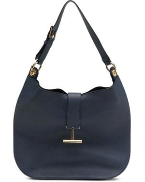 Tom Ford Tara Large Shoulder Bag - Blue