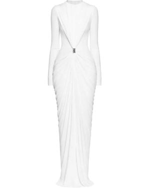 Chats by C.Dam Zayra Long-Sleeved Maxi Dress - White