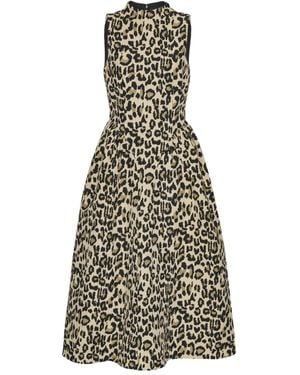 ROTATE BIRGER CHRISTENSEN Jacquard Midi Dress - White