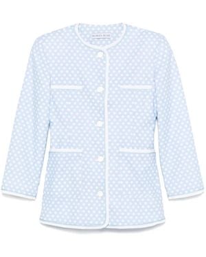 ROWEN ROSE Polka-Dot Jacket - Blue
