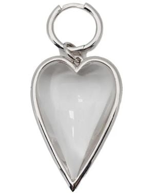Avgvst Rock-Crystal-Heart Earring - Metallic