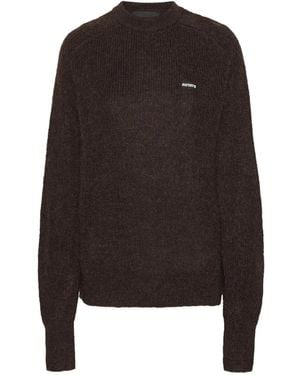 ROTATE BIRGER CHRISTENSEN Ribbed-knit Sweater - ブラック