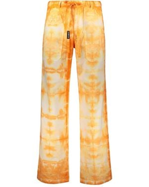 NAHMIAS Pantalon À Imprimé Tie-Dye - Yellow