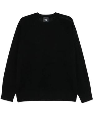 Y-3 Jersey con cuello redondo - Negro