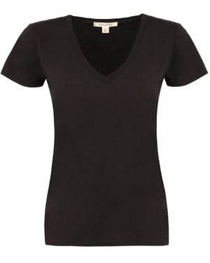 Nili Lotan T-Shirt Met V-Hals - Zwart