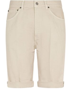 Dondup Rolled Cuff Shorts - Natural