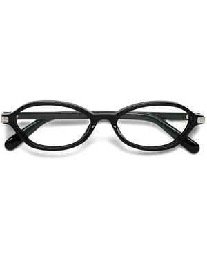 MM6 by Maison Margiela Oval-Frame Glasses - Black