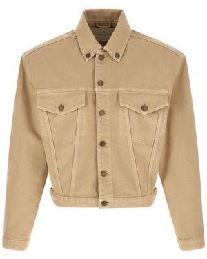 Entire studios Flap-Pocket Denim Jacket - Natural